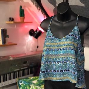 Scoop Neck Cropped Cami